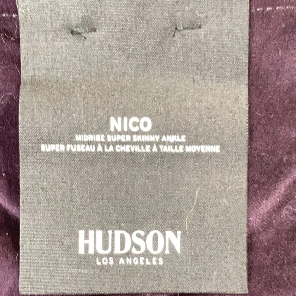 Hudson Jeans ombré velvet NICO mid rise super skinny ankle size 27 - Picture 12 of 14